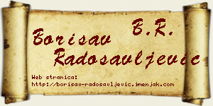 Borisav Radosavljević vizit kartica